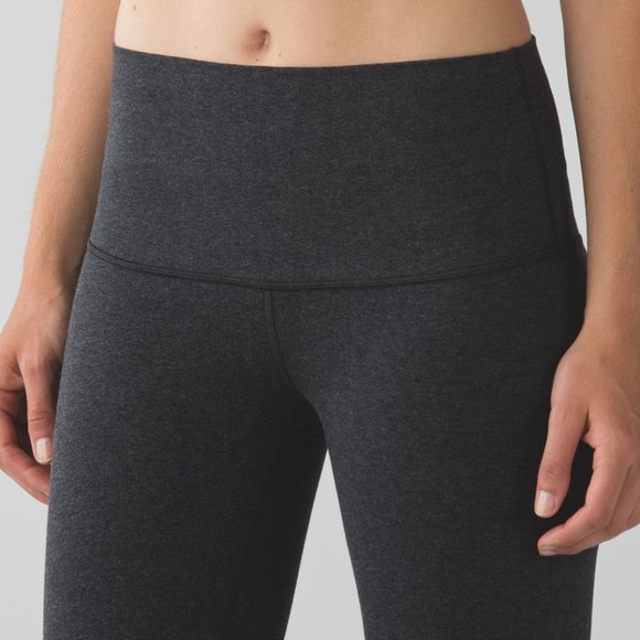 Lululemon Wunder Under Pant (Hi-Rise) Heathered Black - Picture 5 of 13